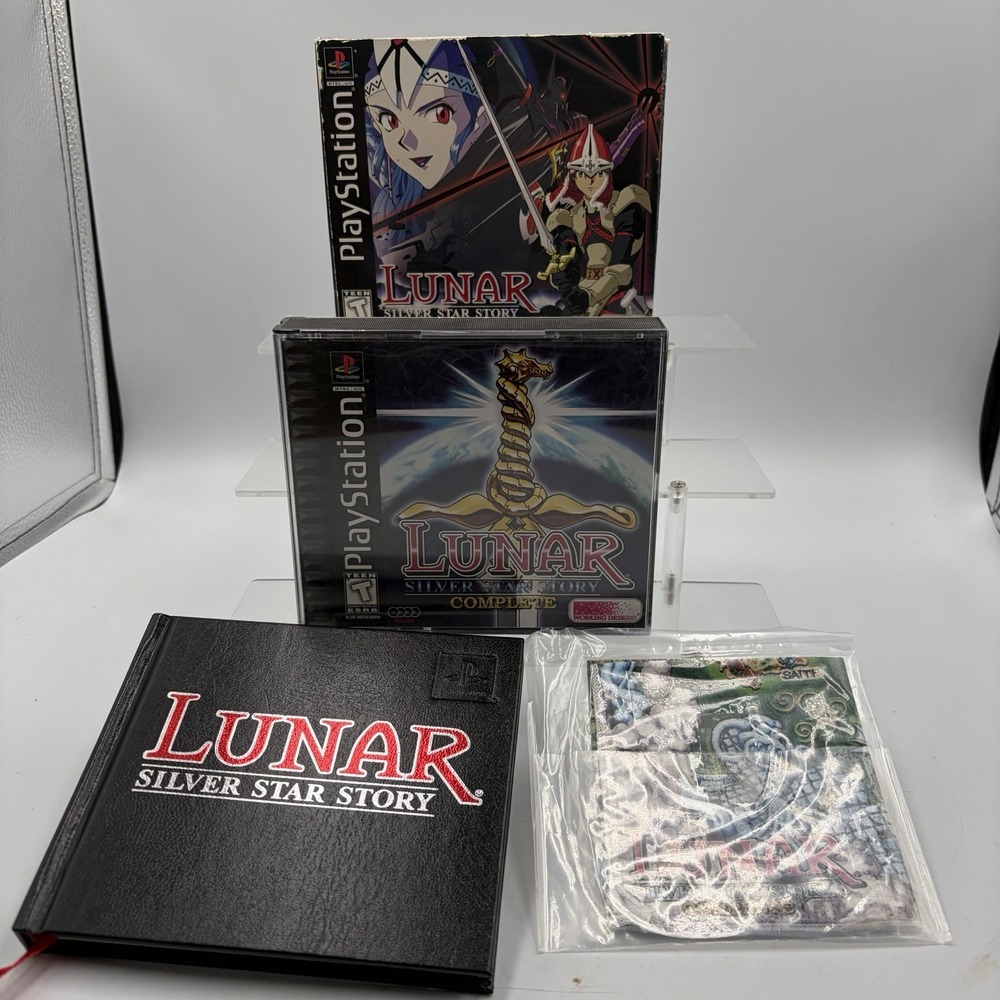 Lunar Silver Star Story Complete Playstation One Map Sealed Hardback‎ Manual